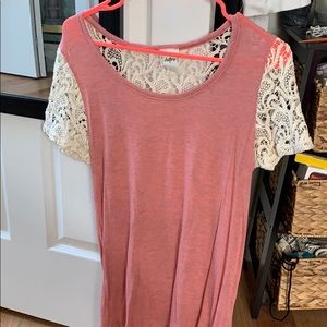 Omens open back lace top!